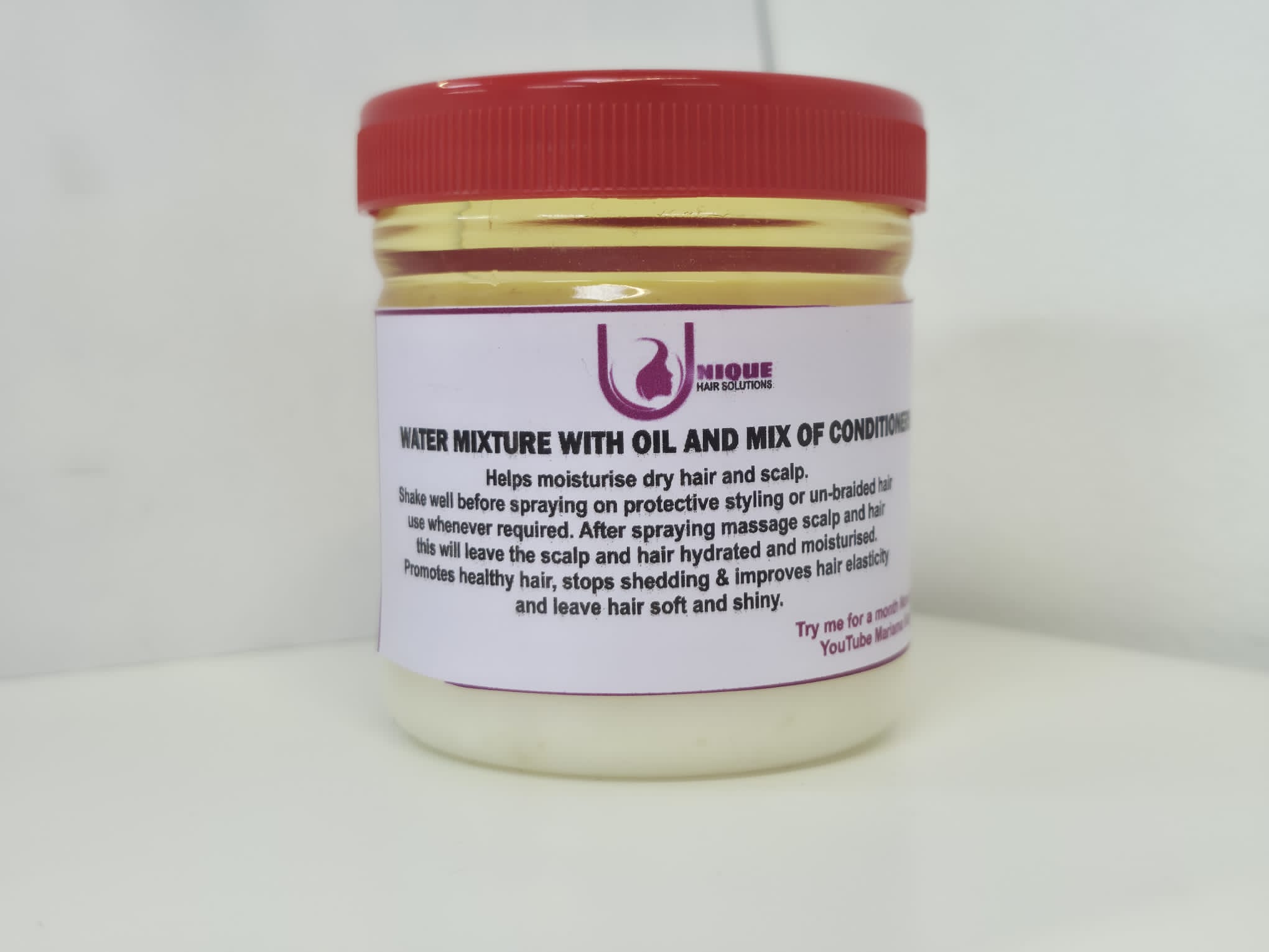 Water Mixture with Oil & Mix of Conditioners