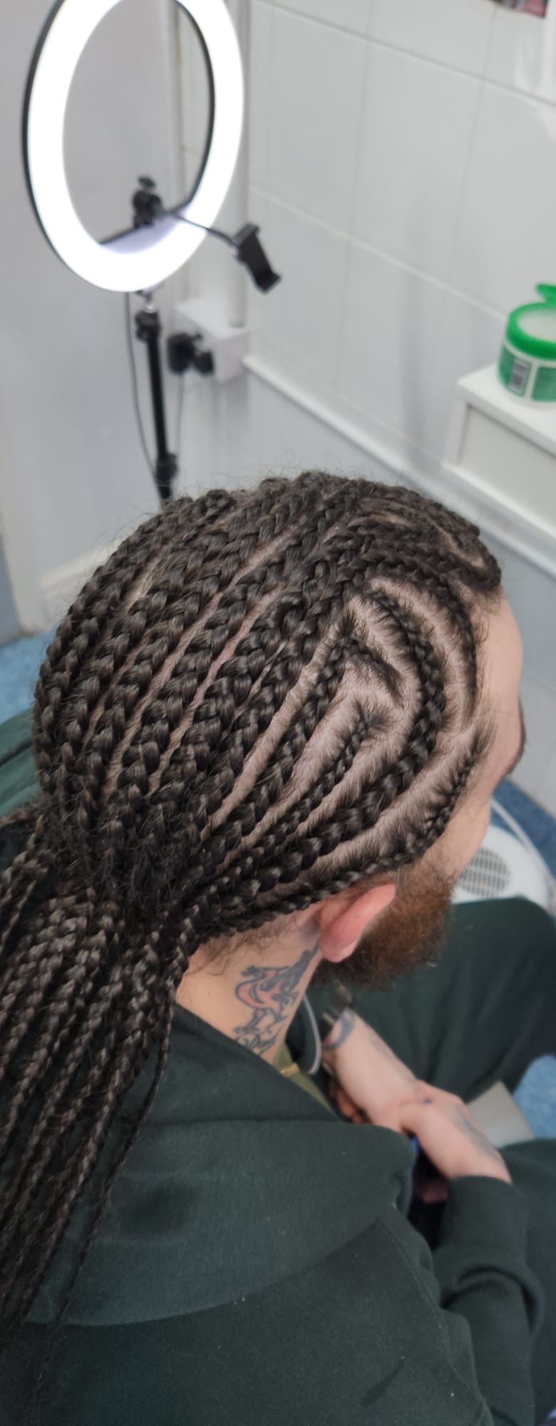 Cornrow with Own Hair