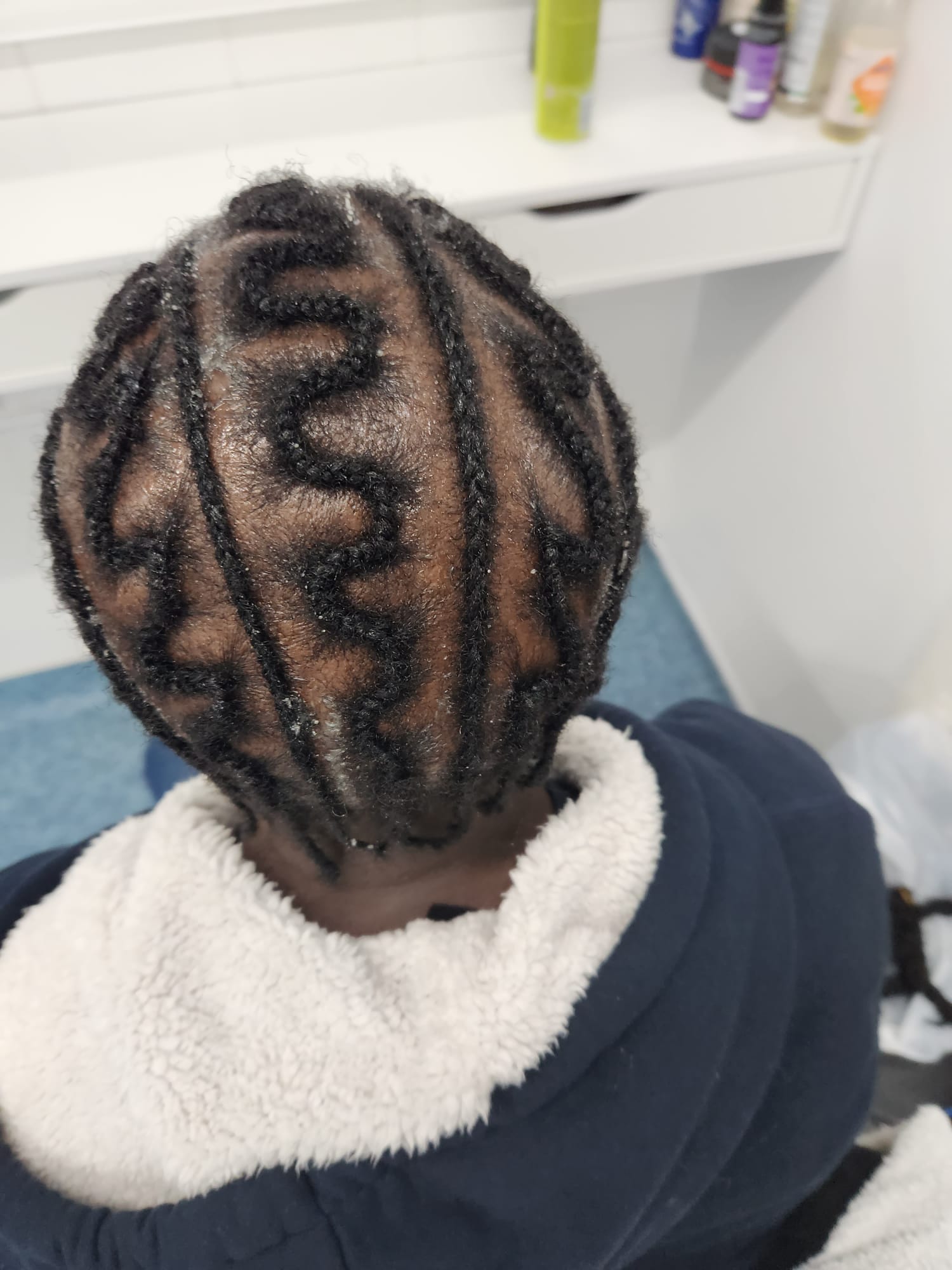 Cornrow with Own Hair