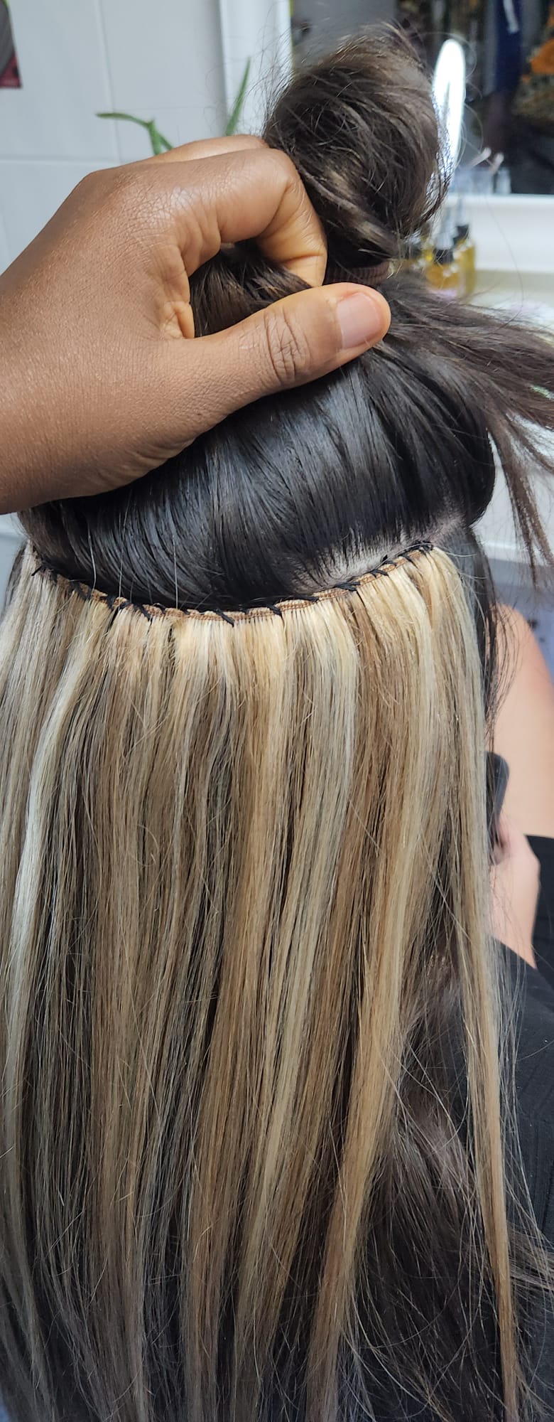 Sew-in Full Head ( European Hair) hair extensoins