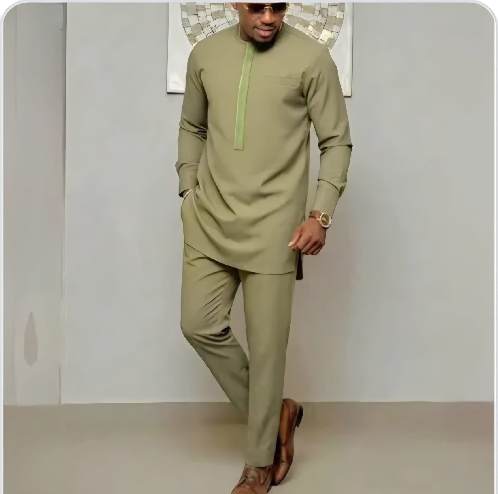 Round Neck 2pcs Long Sleeve