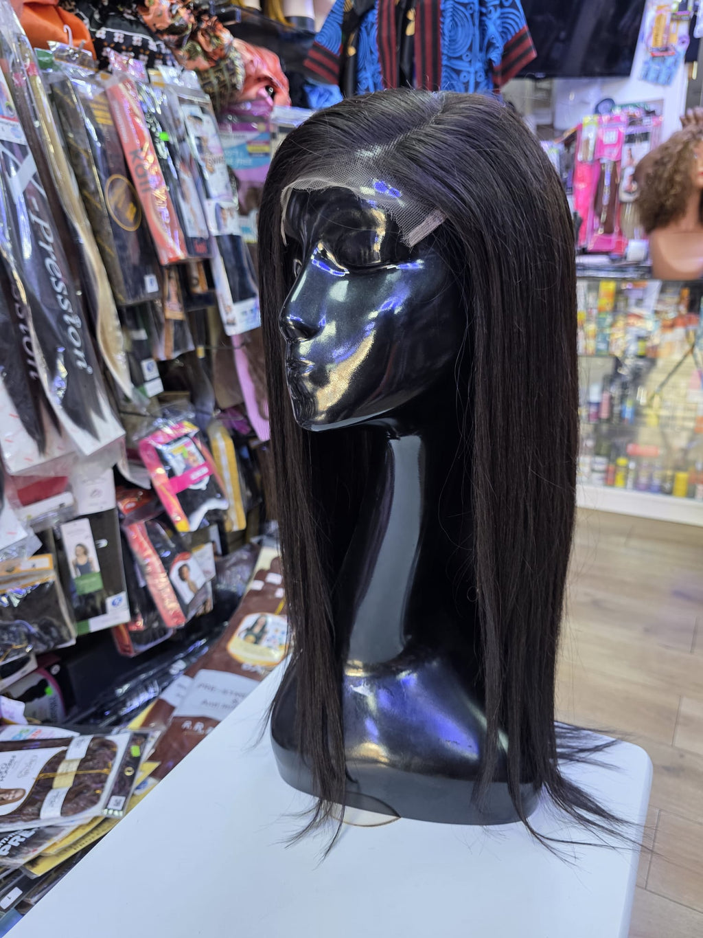 24 Inch Bone Straight Human Hair Black