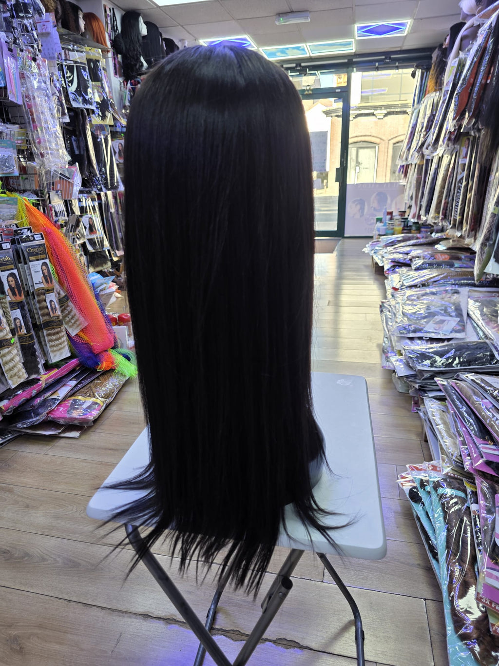 24 Inch Bone Straight Human Hair Black