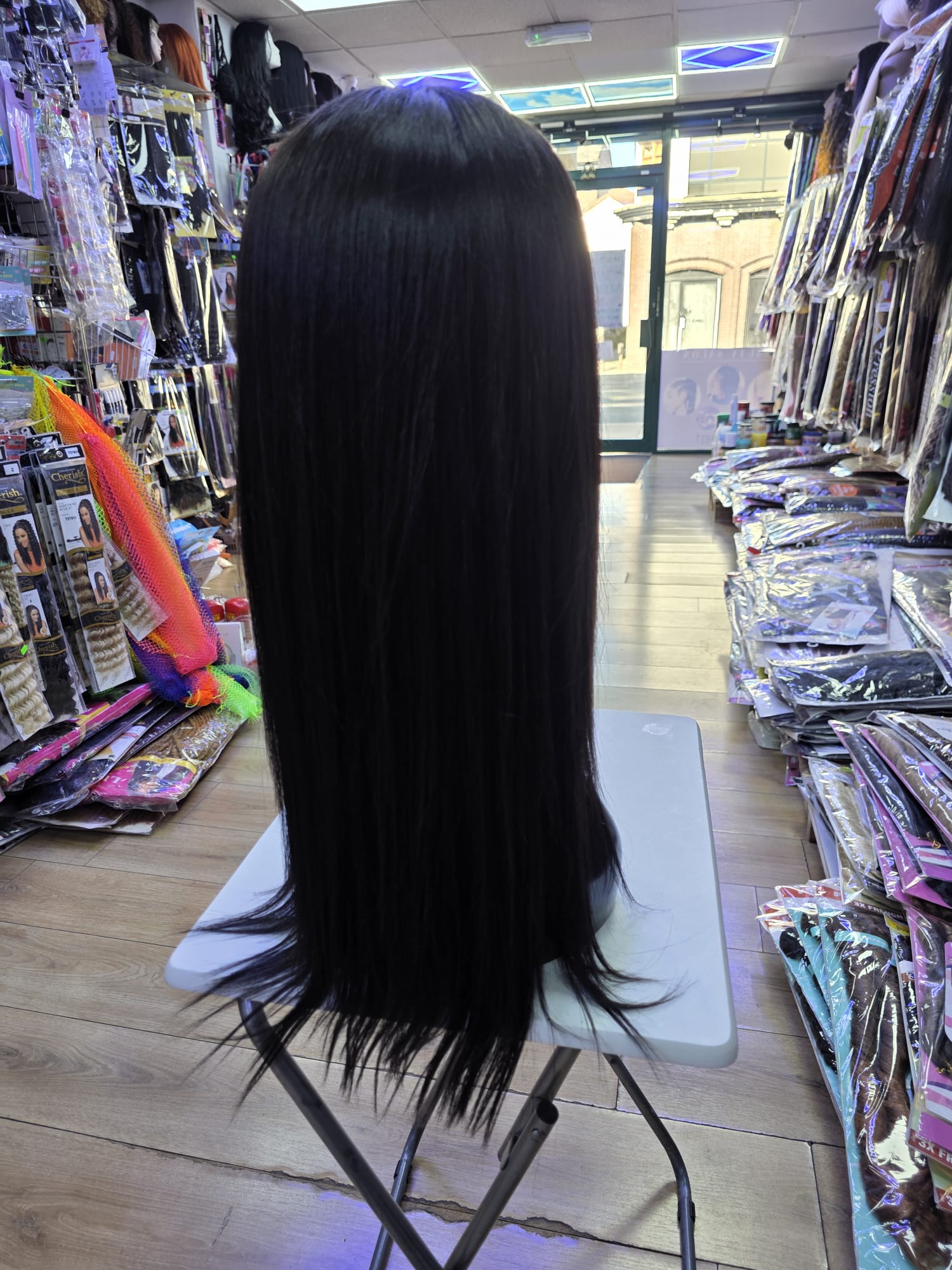 24 Inch Bone Straight Human Hair Black