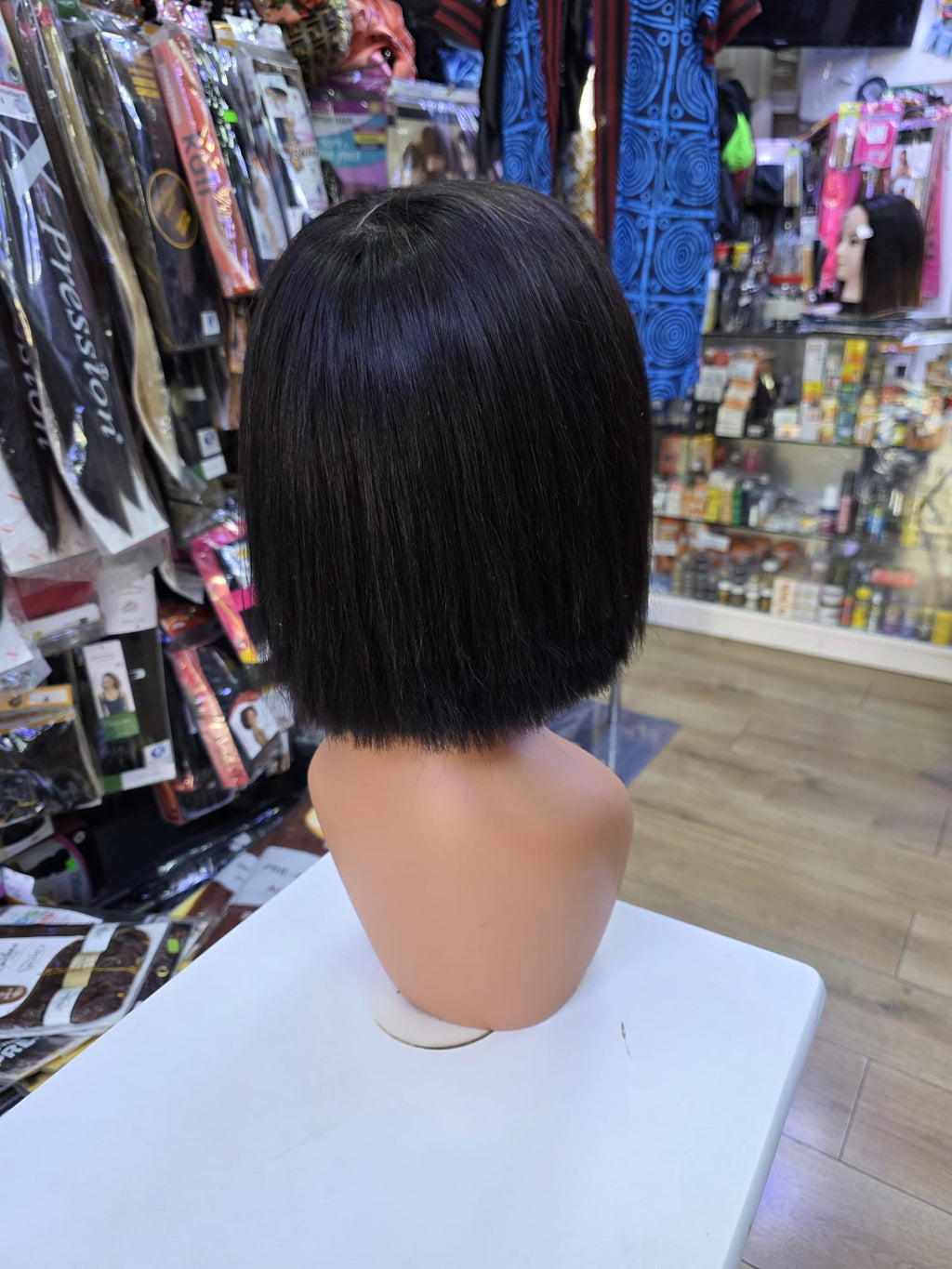 14 Inch French Human Hair Bone Straight Bob