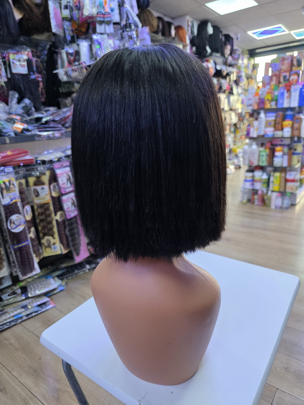 14 Inch French Human Hair Bone Straight Bob