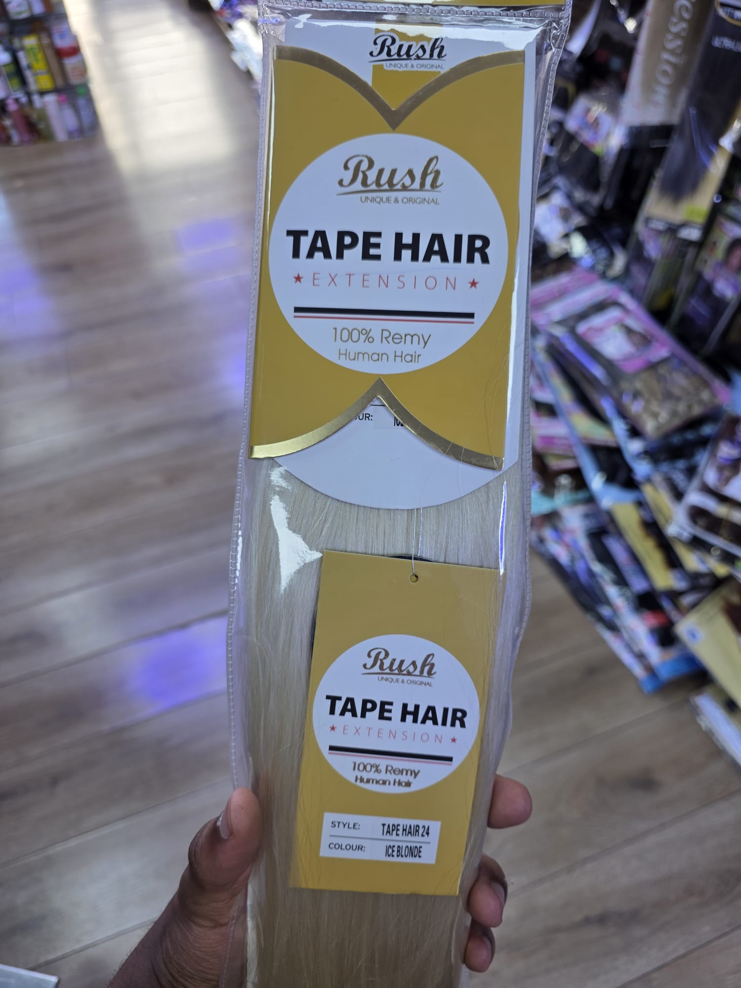 Tape hair extension 100% Remy Human hair