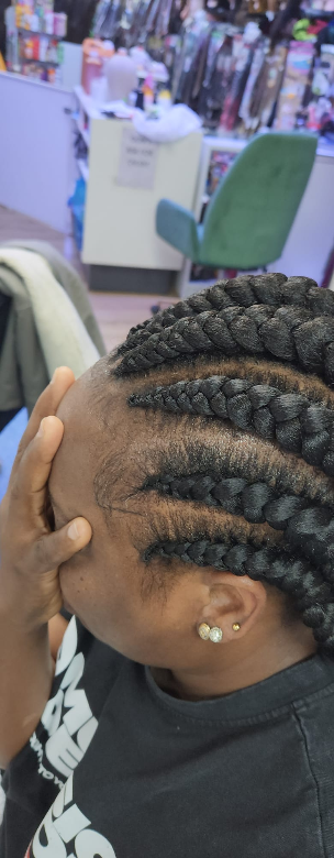 Cornrow with Own Hair