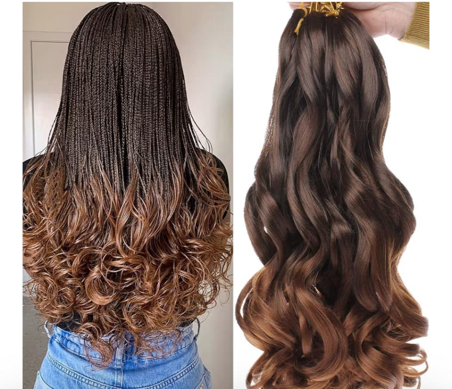 Curly French Plait