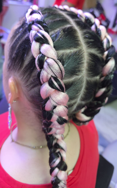 Cornrow with Own Hair